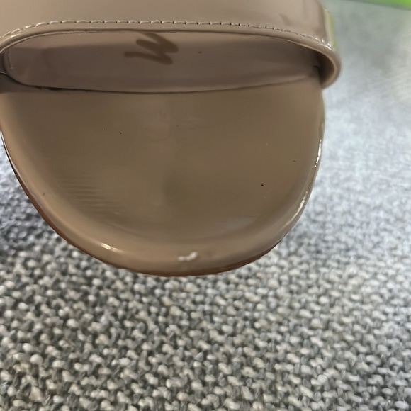 Sam Edelman Nude Patent Open Toe Heels Women’s 7 - Picture 6 of 8